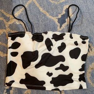 Cow print tank top